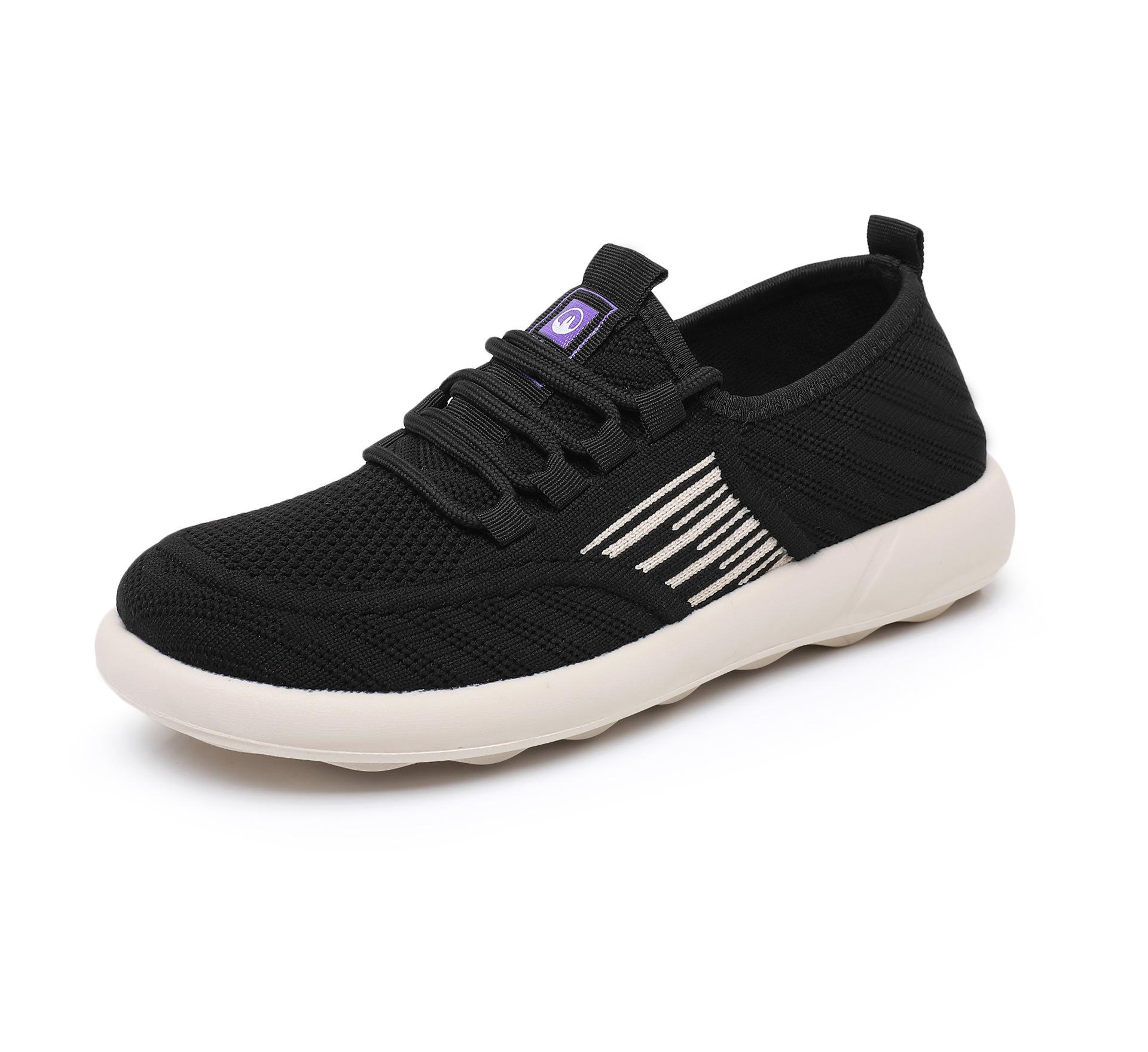 

Женские весенне-осенние 2025 слипоны, дышащие, с низким вырезом, повседневные туфли – легкие, с мягкой подошвой, удобная мода 35 чёрный