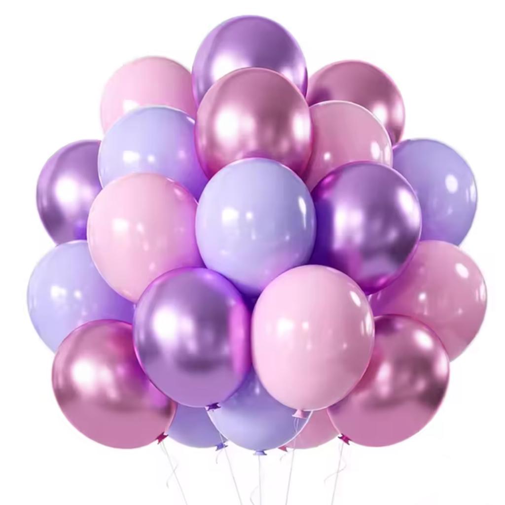 10inch Pink and Purple Latex Balloon Set, Suitable for Weddings, Birthdays, Themed Parties,pre Wedding Parties,family Gatherings