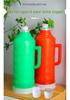 Large Capacity Insulated Thermos Flask with Traditional Design and Durable Plastic Shell, Ideal for Home and Dorm Use.