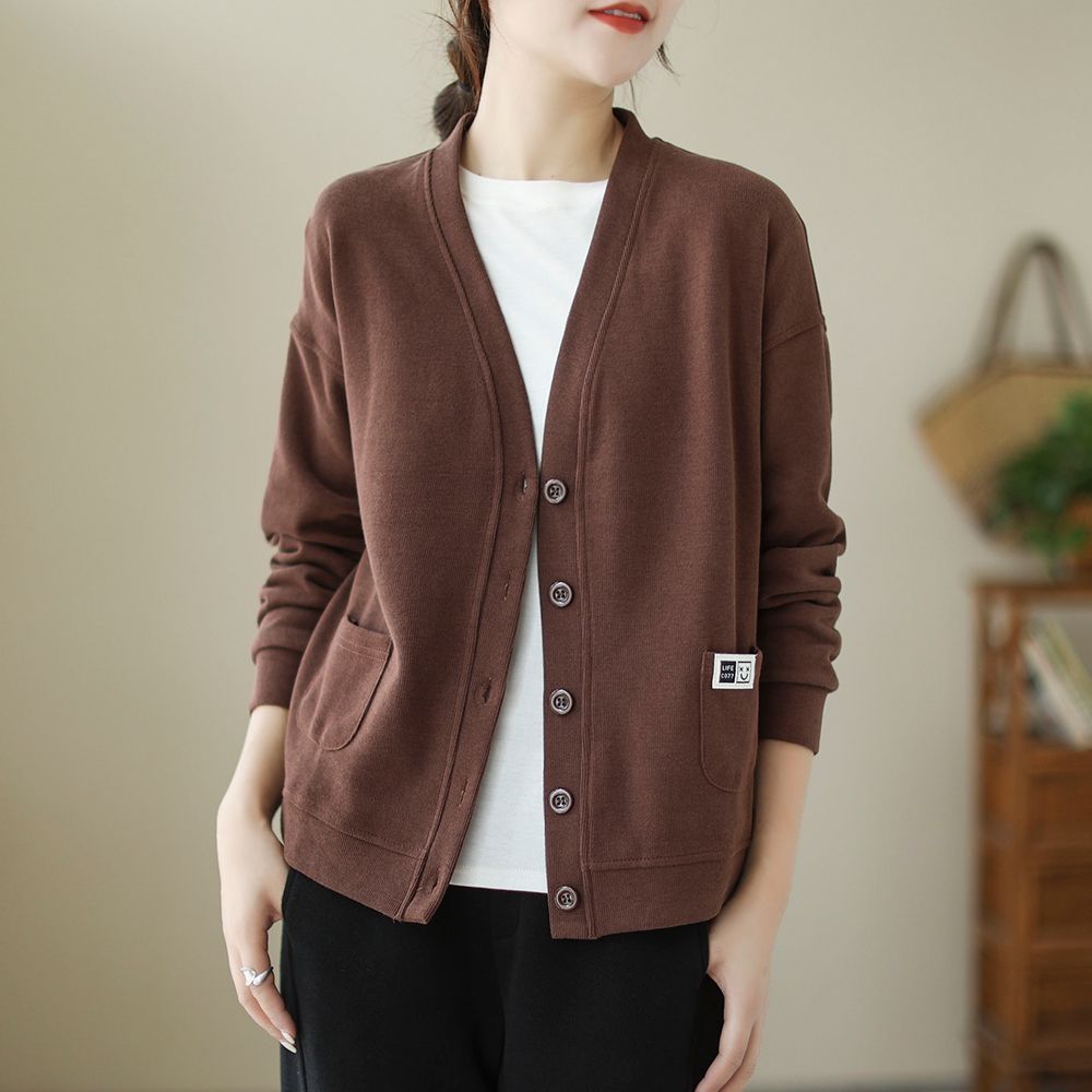 Casual Loose Thicken Slim Long-Sleeved Outwear Women's All-Match Coat Plus-Size Suit Plaid Jacket Autumn Winter Fashion