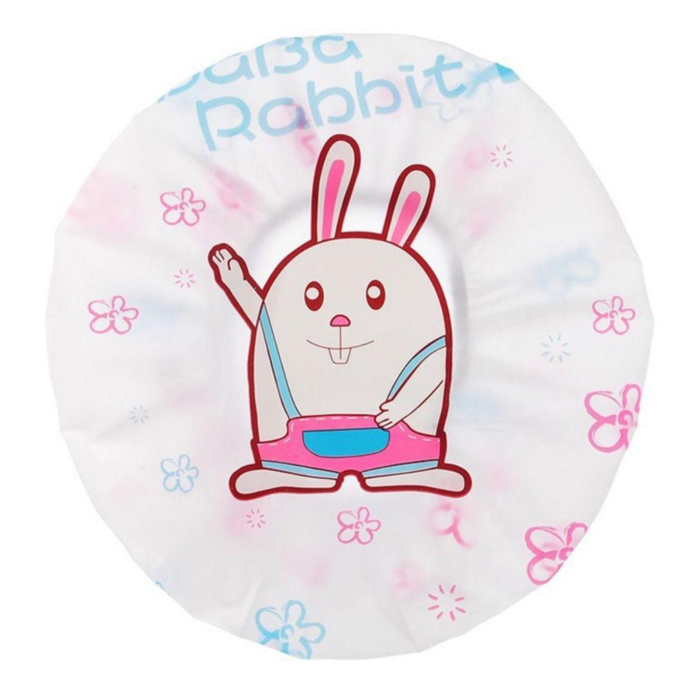 Reusable Shower Cap Waterproof Oilproof Hat Cute Head Hair Cover