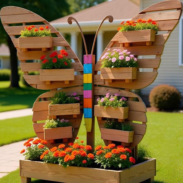 Wooden Butterfly Décor for Parks, Malls, Campsites & Scenic Spots