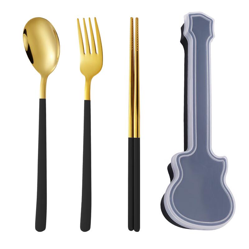 

ZISIZ Portable Spoon Fork Chopsticks Set