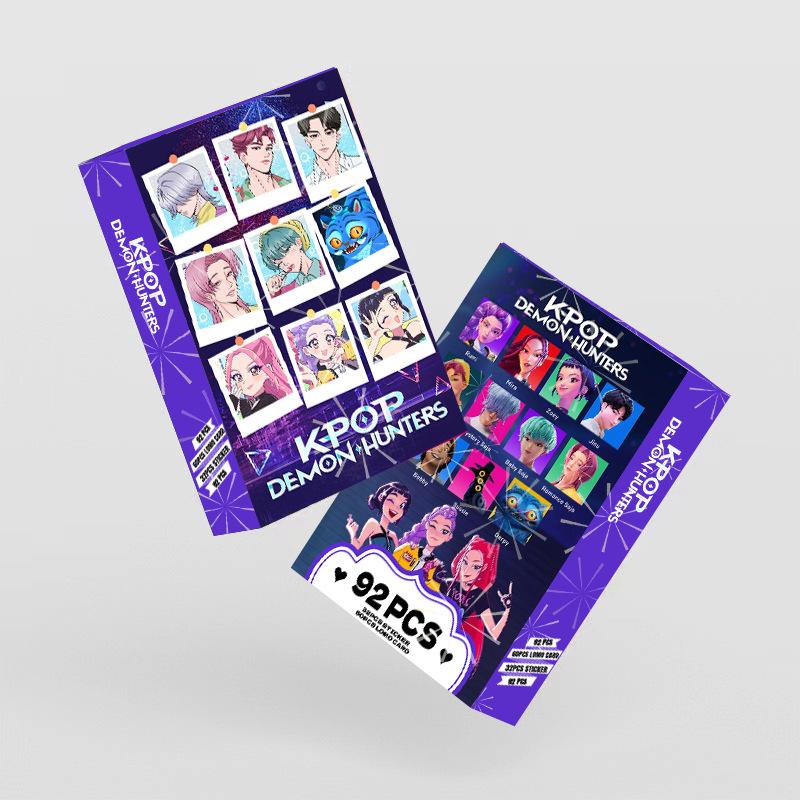 K-Pop Demon Hunter Girl Group Holographic Cards - 92-Piece Anime Collectible Set For Fans Of K-Pop Merch/Trading Card Games
