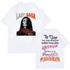 Nuova T-shirt Merch Album Mayhem di Lady Gaga Harajuku Pop Music T-shirt a Maniche Corte Abbigliamento Uomo Donna Moda T-shirt