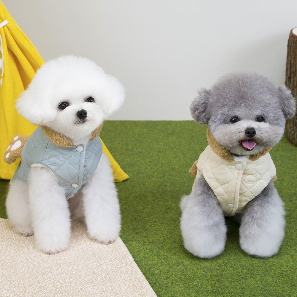Windproof Dog Warm Clothes Plush Dog Bodysuit Fashion Dog Hiking Jacket Puppy