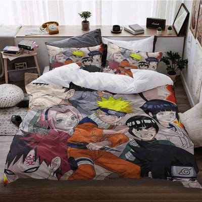 Animation Character Bedding Three-Piece Digital Printing Quilt Cover Pillowcase