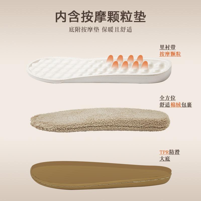 Cotton slippers women's new autumn and winter indoor home thick warm plush couple cotton mop