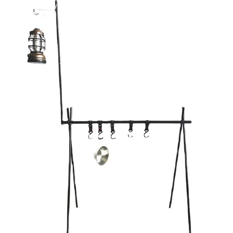 Outdoor Camping Storage Rack & Lamp Holder