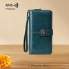 1Pc High Quality Women Wallet RFID Anti-theft Leather Wallets for Woman Long Zipper Large Ladies Clutch Bag Female Purse Card Holder