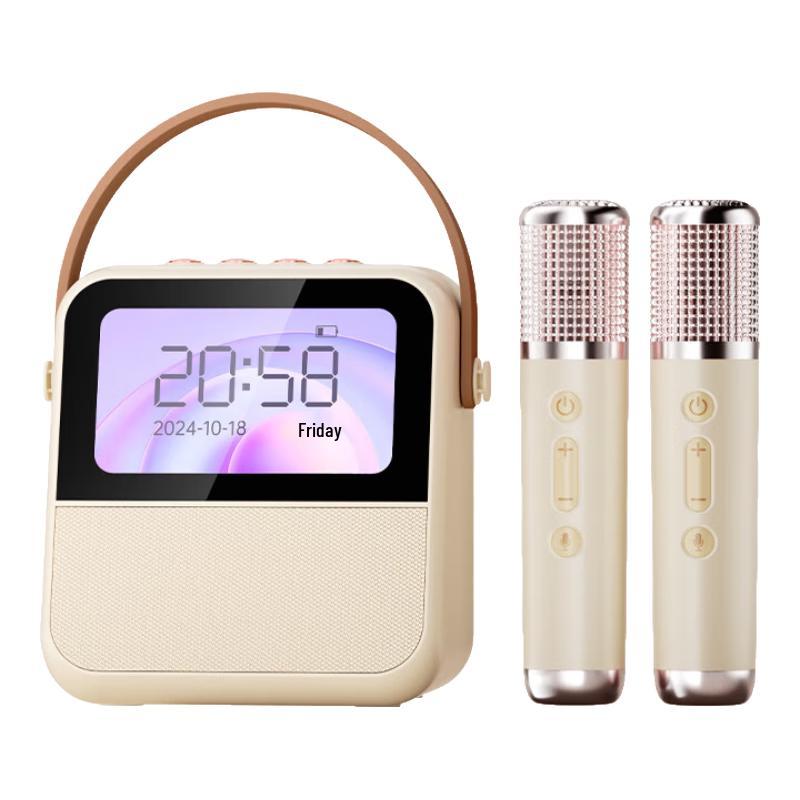 

Soaiy Portable KTV Lyric Speaker with Integrated Microphone CN plug (adapter included)