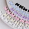 50pcs/set Bows Nail Charm Matte Bowknot Nail Charm Flatback Nail Charms Bows Nail Art Decoration DIY Bows Nails Jewelry