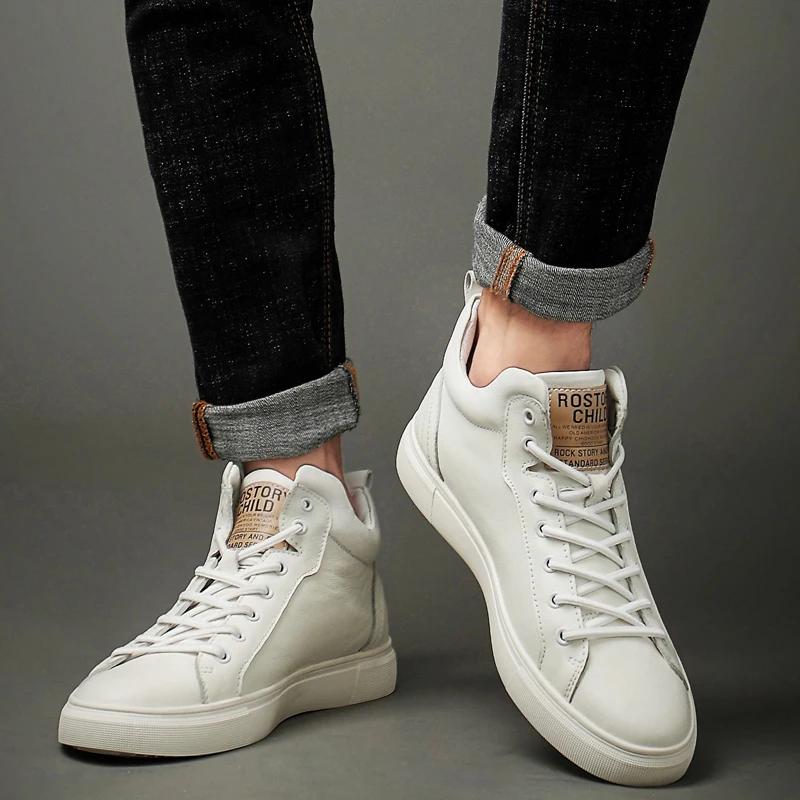 Nouvelles chaussures de sport rehaussantes, décontractées, à la mode, respirantes, à semelle souple, confortables, antidérapantes, bottes pour hommes