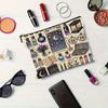 Polyester Cosmetic Bag Durable Compact & Portable Travel Pouch Double-Sided Print Secure Zipper Closure Makeup Bag Halloween