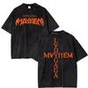Vintage Washed Lady Gaga The Mayhem Ball Tour 2025 T Shirt Fashion Men/Women Aesthetic High Quality Acid Wash 100% Cotton Tees