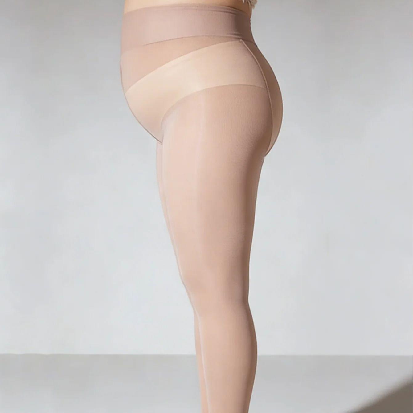 

Women S Plus Size Deep Skin Tone Sheer Pantyhose, High Waist Non-Slip High-Stretch Skin-Friendly Hosiery For Daily & Office Wear 1XL