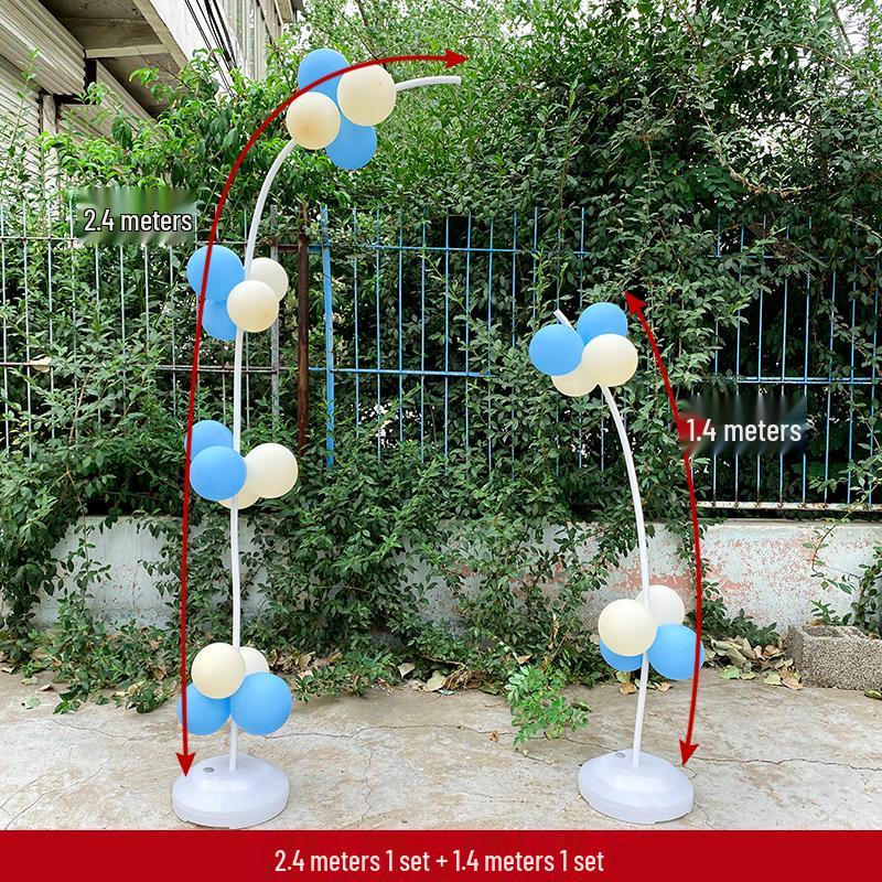 Graduation & Event Balloon Arch Decoration for Yoga Studio or Storefront Background