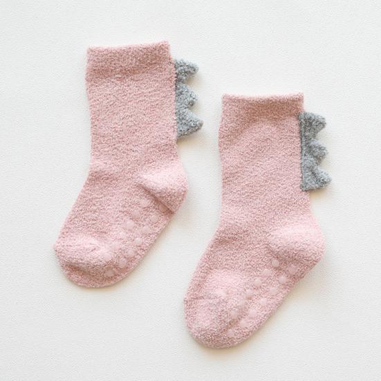 1 Pair Baby Socks Lovely Design Hand Washable Thickening Kids Cartoon Short Socks