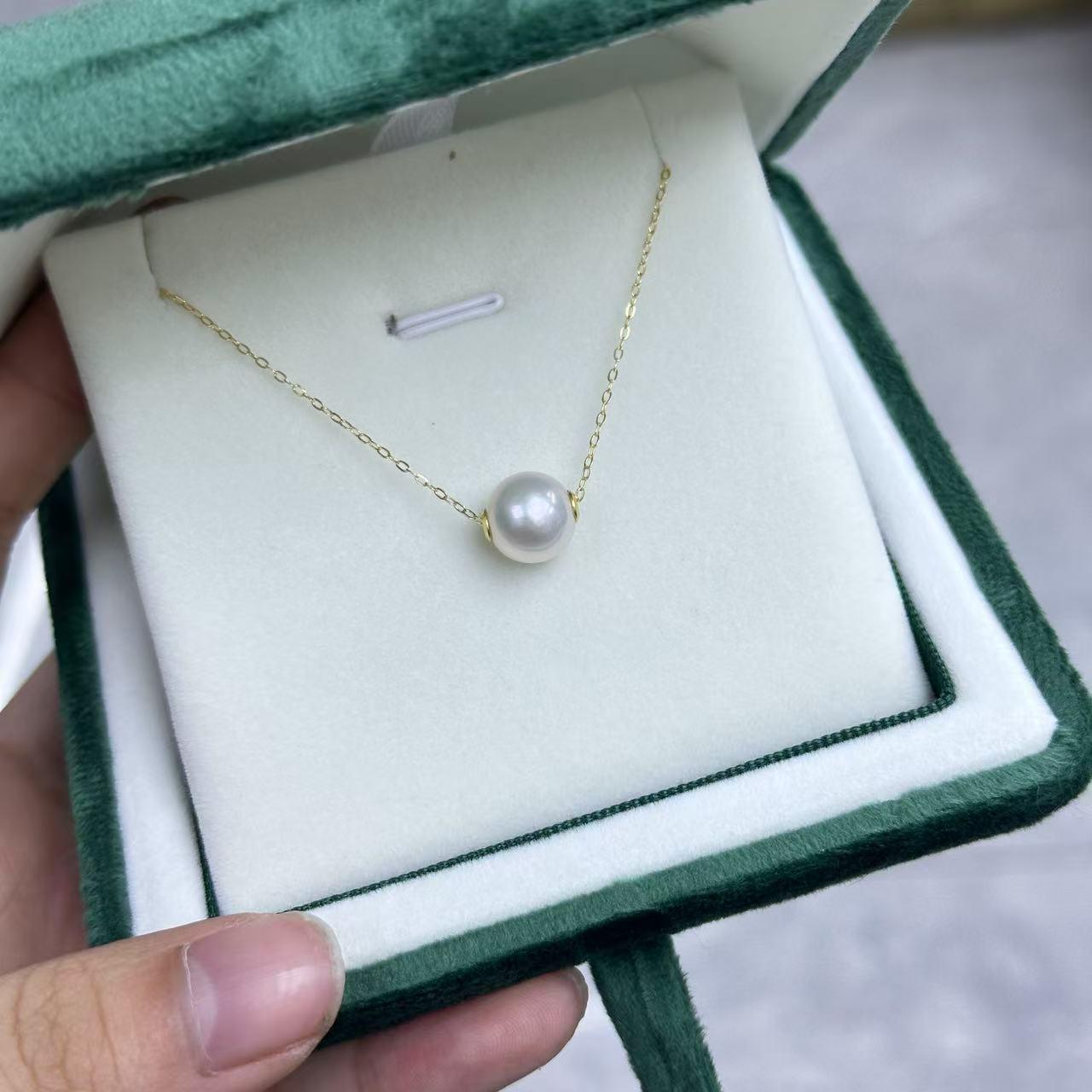 S925 Silver Lulutong Pearl Pendant Necklace: Versatile High-End Commuting Accessory for Women 7-8mm Pearl