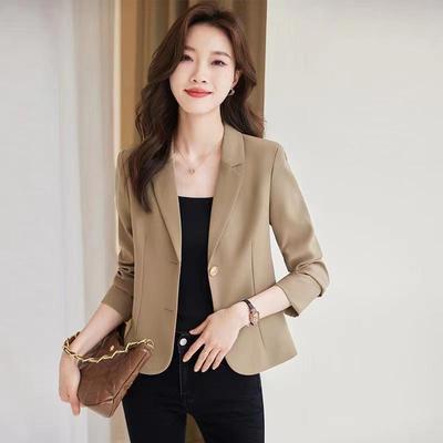 Elegant and Fashionable Short Women's Suit Coat for Autumn