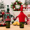 Christmas Wine Eyecatching Bottle Sweater Set Cozy Decorative Accents Table