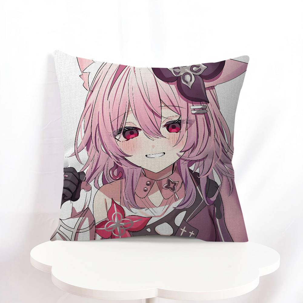 Evernight Pillow Covers Cartoon Sofa Decorative Home Double-sided Printing Short Plush Cute Cushion Cover