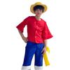 Essri One Piece Luffy Cosplay Monkey Anime Costume for School Cultural Travel and Christmas Costume, D. Luffy, Festivals, Festivals, Festivals,