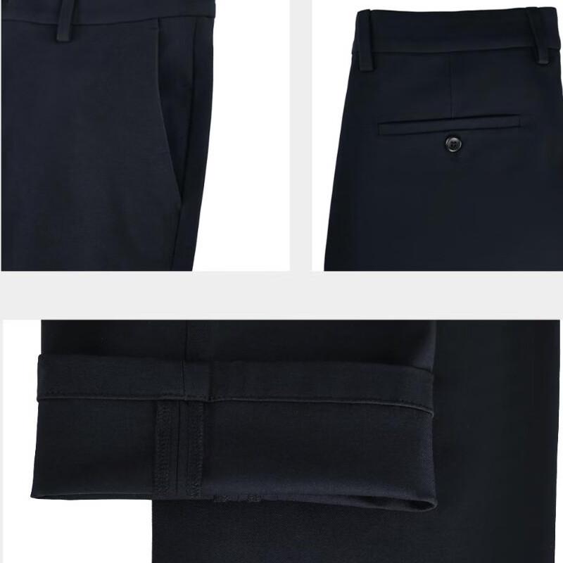 ROMON Men's Business Stretch Thin Suit Pants