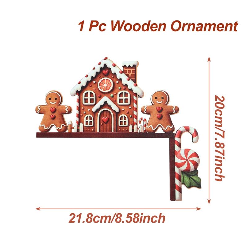 Christmas Wooden Ornament Christmas Party Decoration Xmas Santa Claus Snowman Pendants Navidad Natal New Year Gift 2026