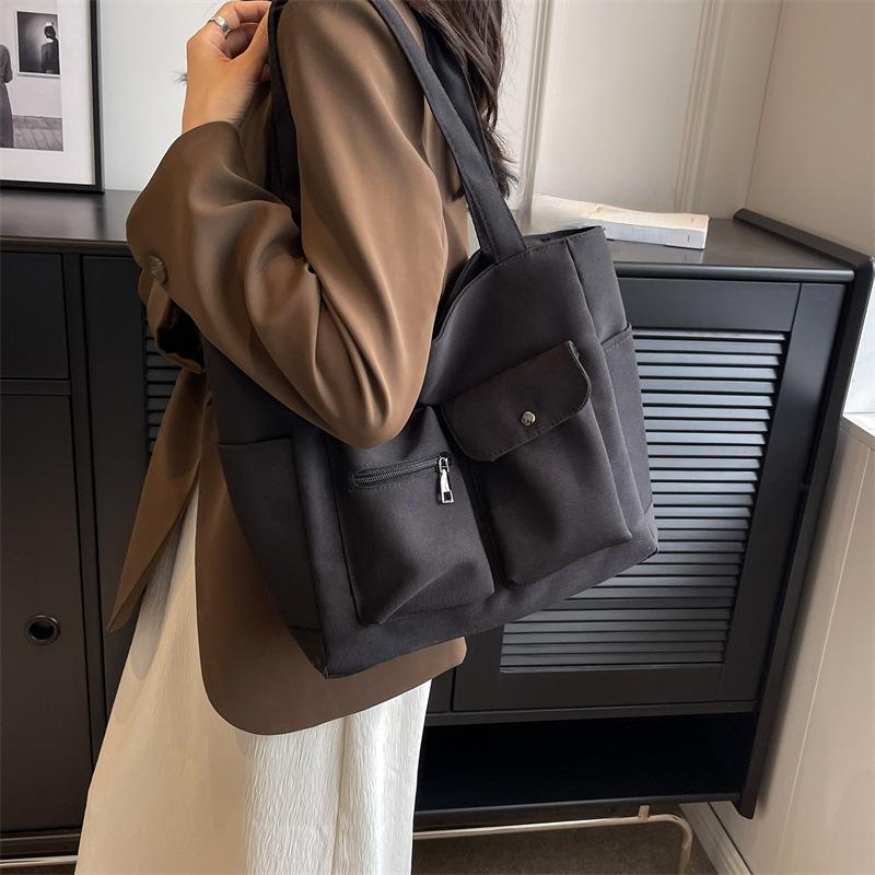 

Large capacity canvas bag casual shoulder bag