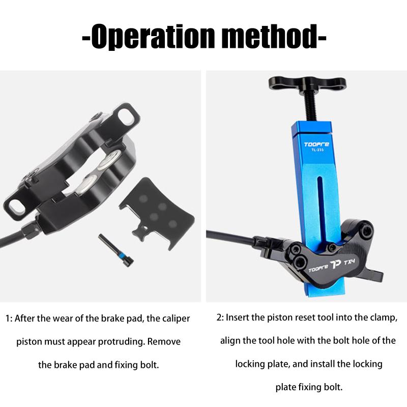Mountain Bike Oil Disc Piston Reset Tool Road Bike Brake Caliper Hydraulic Clamp Reset