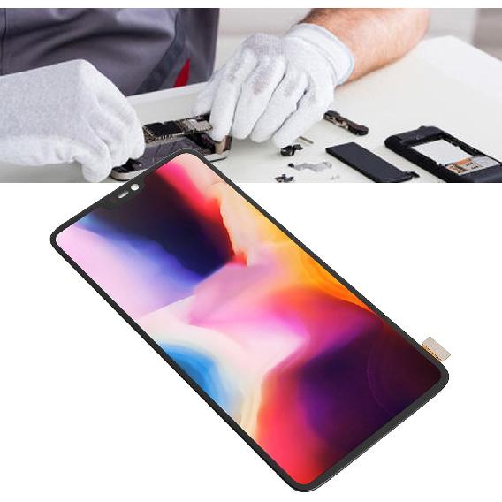 For Oneplus 6 Screen Replacement LCD, OLED Display Digitizer Assembly with Repair Tool Kit, Phone Replacement Parts for Oneplus 6(A6000 A6003), 6.28