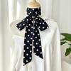 1Pc Fashion Ribbon Polka Dot Scarf Printed Thin Scarf Headband Korean Style Neckerchief Long Scarves Wedding