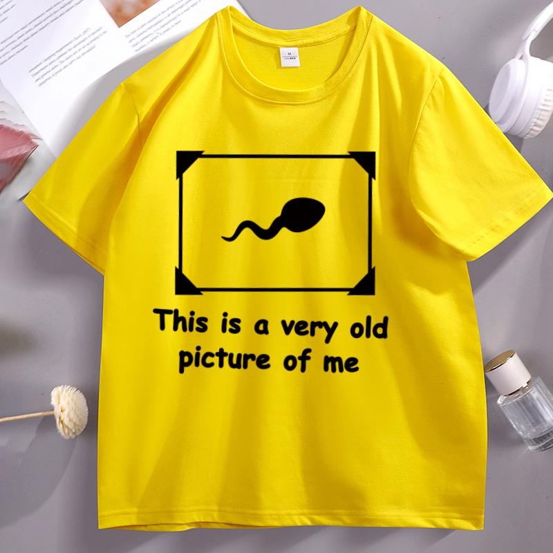 This Is A Really Old Photo Of Me Tshirt Funny Print Tshirt Unisexs Tshirt Crew Neck Short Sleeve Street Style