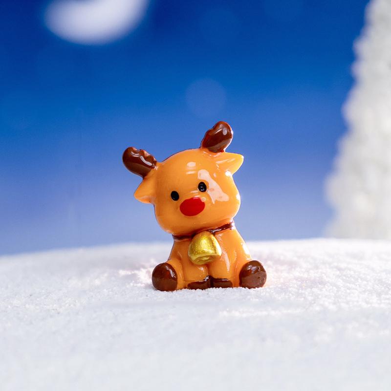 

1 шт. Расписанный вручную праздничный декор Рождественская миниатюрная фигурка Подарки Украшения Художественные ремесла Доступно несколько вариантов G жёлтый/коричневый