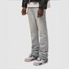 BeatStreet Pantaloni Noi din Denim pentru Bărbați, Modă Stradală Europeană și Americană, Articol Fierbinte pe Instagram, Elastic, Cu Stratificări, Croială Dreaptă
