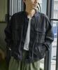 GORDON MILLER Men's Cotton Twill Garage Jacket, Size L, Black, 1663142