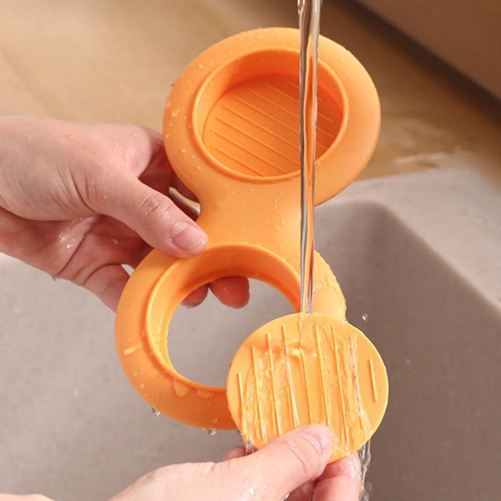 Easy To Clean Manual Hamburger Meat Press Non Stick Detachable Patty Maker Double Hole Patty Press Mold Beef
