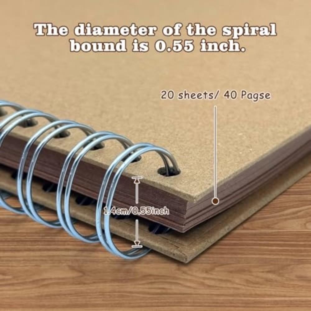 Kraftpapier Fotoalbum 8x8 Zoll Erinnerungsbuch Neues Hardcover-Album für Hochzeitsfeier