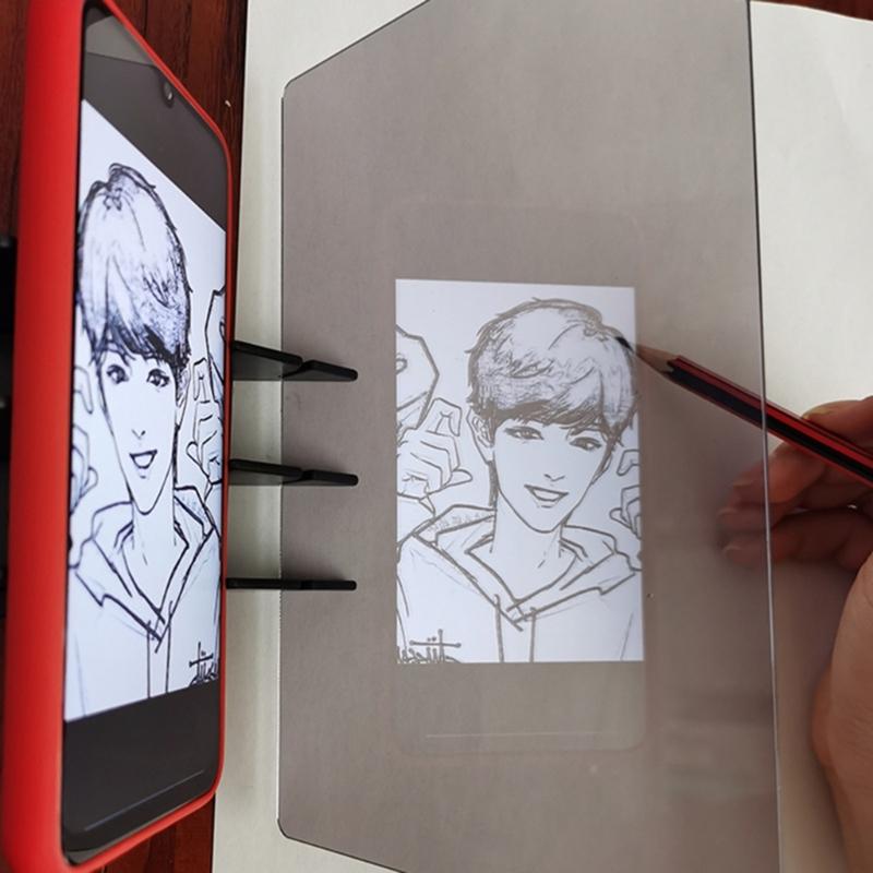 6.5/9/12inch Practical Optical Images Tracing Board Easy To Clean Drawing Copy Board for Art Students and Illustrators