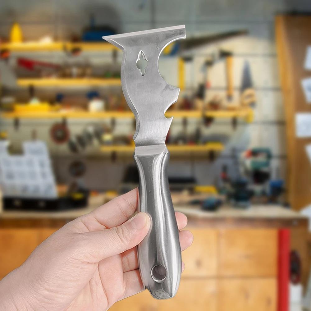 10-in-1 scraper, multi-purpose paint knife, paste knife to remove sealants, painting, wood and wallpaper