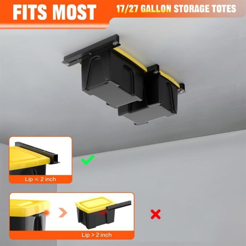 Multifunktions-Garagenregalsystem Karbonstahl Verstellbares Design Platzsparend Lagerung Widerstandsfähig Garagenregale 2/3 Stück
