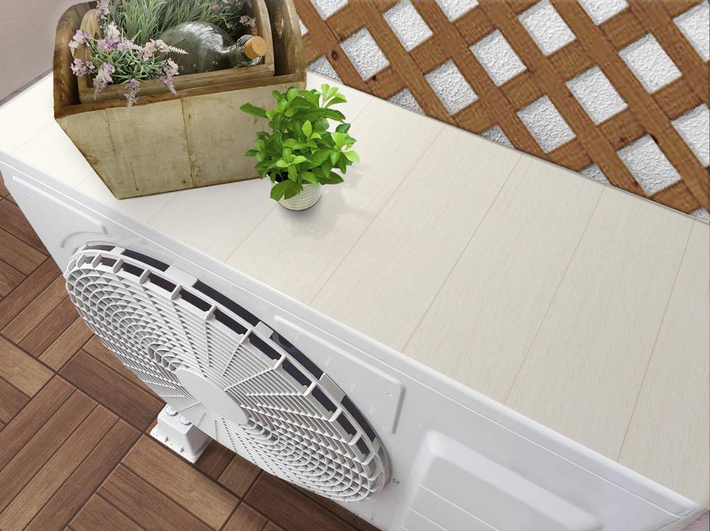 Outdoor Unit Heat Shield White 32 X 43 2 Sheets Sheet, Wood, Cm,
