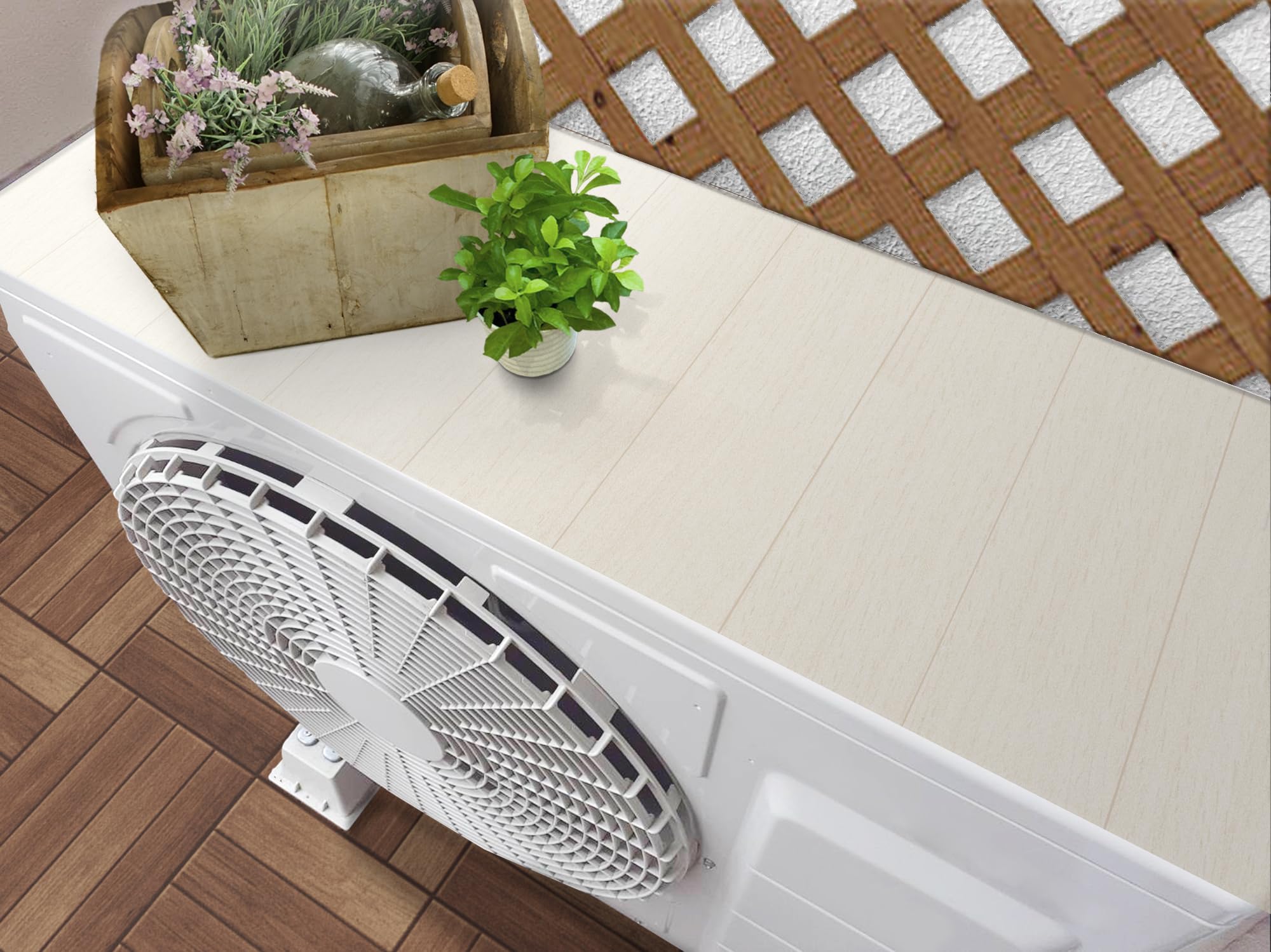 

Outdoor Unit Heat Shield White 32 x 43 2 Sheets Sheet, Wood, cm,