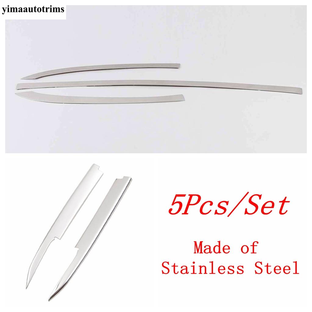 Stainless Steel Accessories For Mazda 6  - 2024 Car Front Bumper Lip Hood Middle Bottom Grille Mesh Strip Decor Cover Trim
