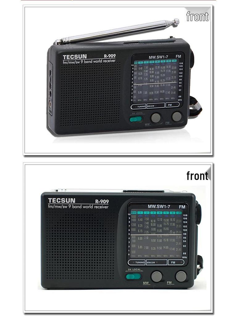 Desheng R-909 Retro FM Broadcast Portable Radio for Seniors