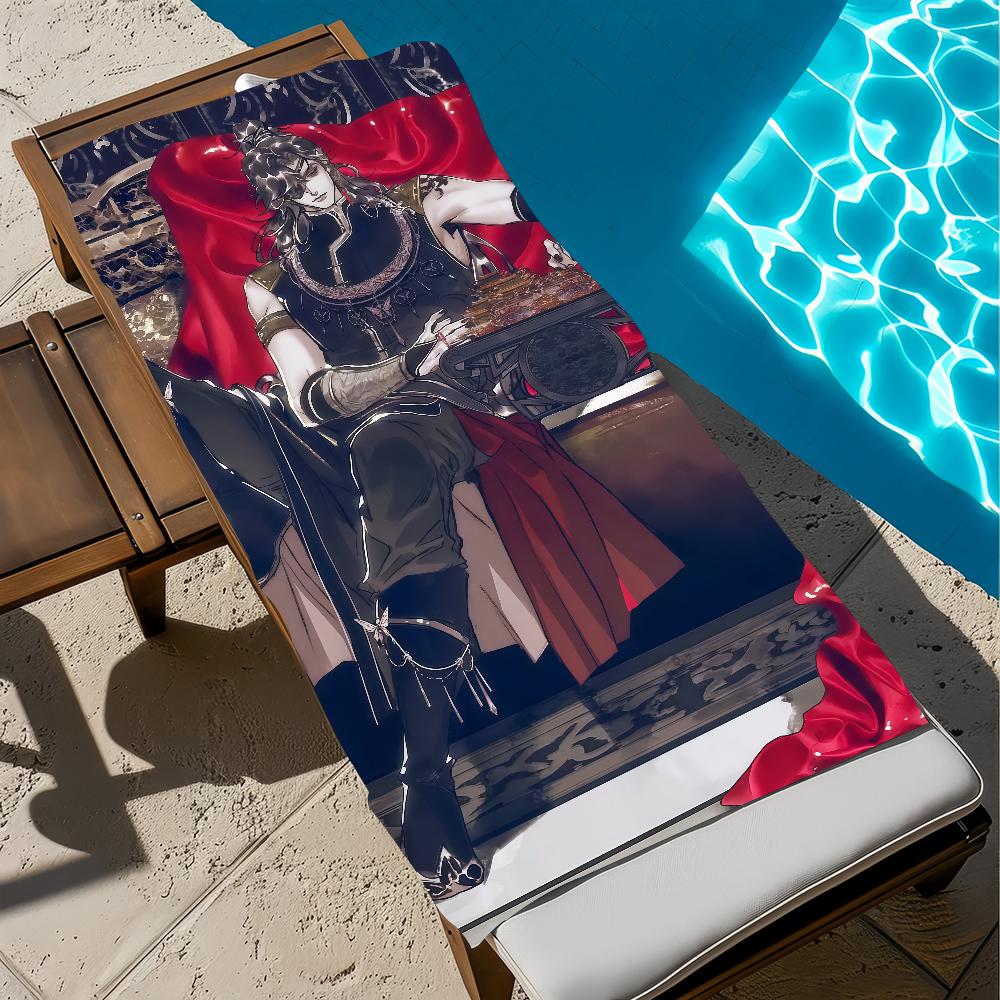 Anime H-heaven Towel Large O-officials Quick-Drying Microfiber soft Beach Towel for Travel Fitness Sauna Bathing Camping