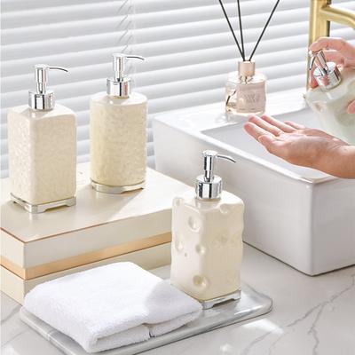 550ml Plastic Cheese Lotion Bottle Luxury Shampoo Shower Gel Hand Sanitizer Household Bathroom Counter Press Soap Dispenser
