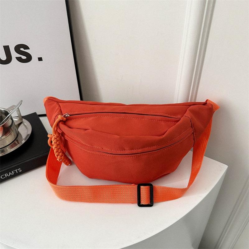 Trendy Sports Breast Bag, Female Beauty, Personalized Leisure, Mobile Phone Fanny Pack, Simple Messenger Bag
