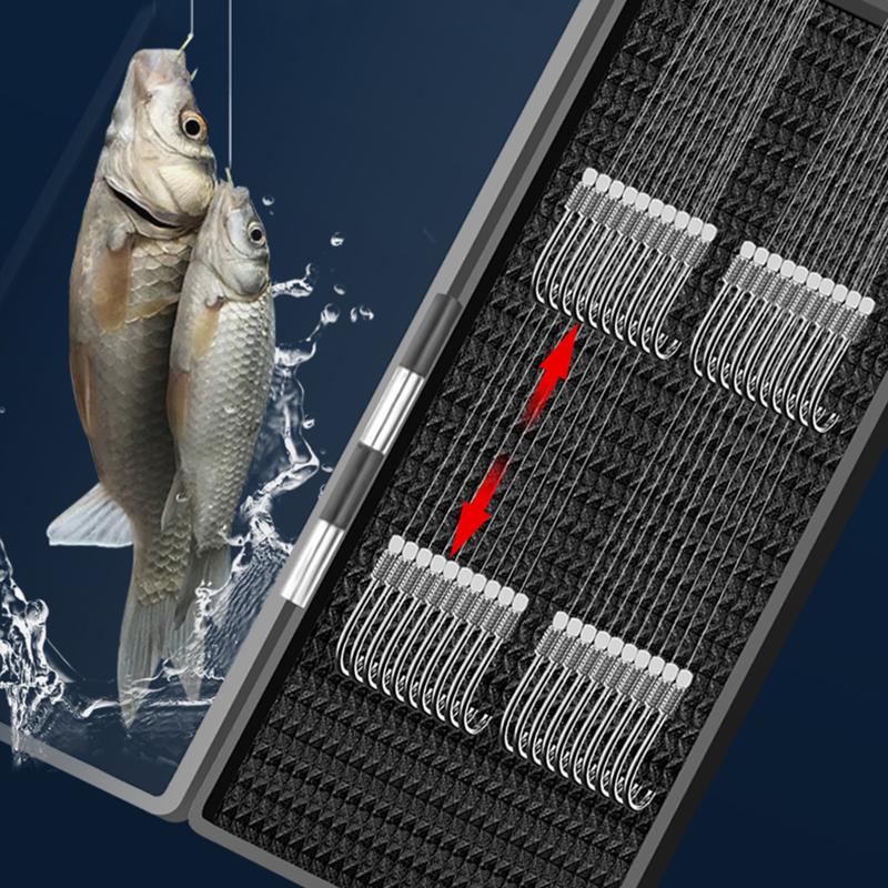 Wild Fishing Lake Giant Fish Hooks Tied Sub-line Double Hook Finished Anti-winding Hook Set Fishing Gear Hook